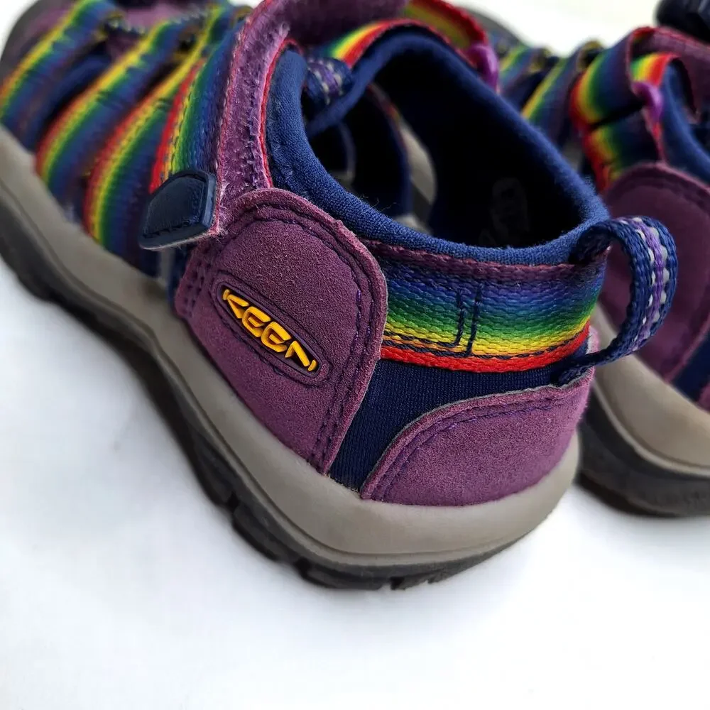 KEEN Newport H2 Sandals Tillandsia Rainbow Kids 10 Outdoor Hiking Closed Toe